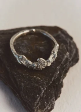 Bague texturée Egle Silko