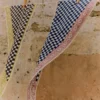 Bandana à carreaux imprimé au bloc