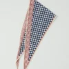 Bandana à carreaux imprimé au bloc