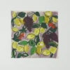 Bandana en coton et soie « Sketched Fruit »