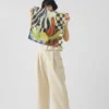 Bandana en soie « Nature morte abstraite »