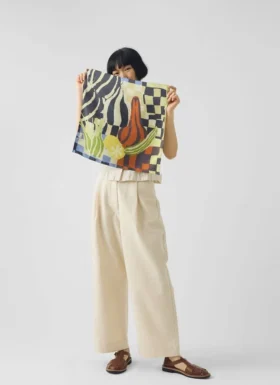 Bandana en soie « Nature morte abstraite »