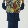 Bandana en soie « Nature morte abstraite »