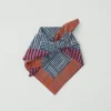 Bandana imprimé au bloc à rayures patchwork