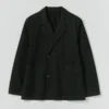 Blazer en coton micro-pied-de-poule surteint
