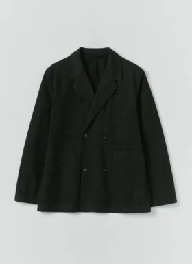 Blazer en coton micro-pied-de-poule surteint