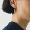 Boucles d&rsquo;oreilles en argent Alba en forme de gousse de cardamome