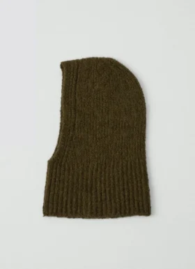 Cagoule en laine et alpaga bouclé