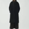 Cagoule en laine et alpaga bouclé