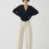Pantalon en denim à coutures sculptées