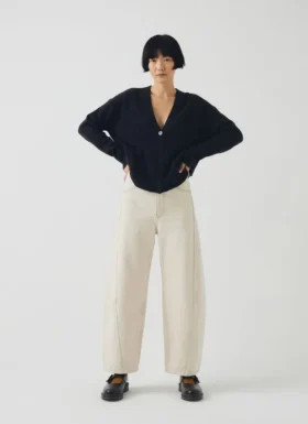 Cardigan carré en laine et cachemire Ffion