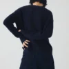 Cardigan carré en laine et cachemire Ffion