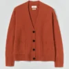 Cardigan carré en laine et cachemire Ffion