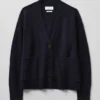 Cardigan carré en laine et cachemire Ffion