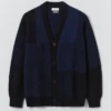 Cardigan en laine britannique jacquard