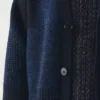 Cardigan en laine britannique jacquard