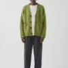 Cardigan en laine Donegal à col en V