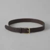 Ceinture en cuir à boucle en laiton