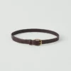 Ceinture fine à boucle en cuir Laperruque
