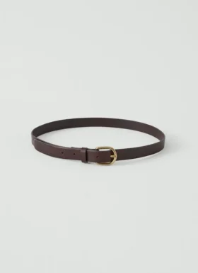Ceinture fine à boucle en cuir Laperruque
