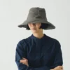 Chapeau en papier washi froissé Decho