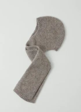 Écharpe à capuche en alpaga moelleux
