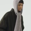 Écharpe à capuche en alpaga moelleux