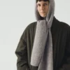 Écharpe à capuche en alpaga moelleux