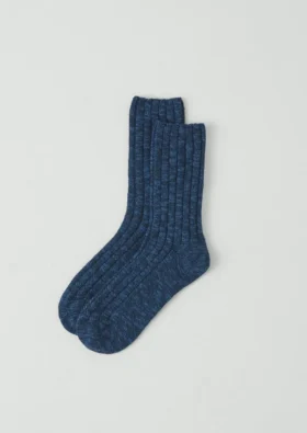 Chaussettes en coton à côtes irrégulières