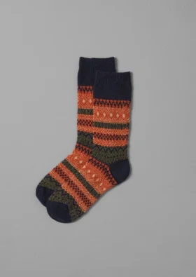 Chaussettes en laine jacquard