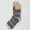 Chaussettes en laine jacquard