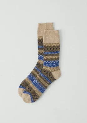 Chaussettes en laine jacquard