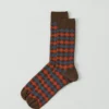 Chaussettes en laine jacquard à motifs losanges