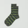 Chaussettes en laine jacquard à motifs losanges