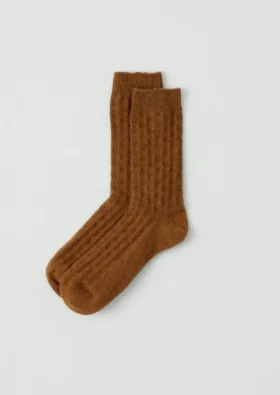 Chaussettes à pois en laine