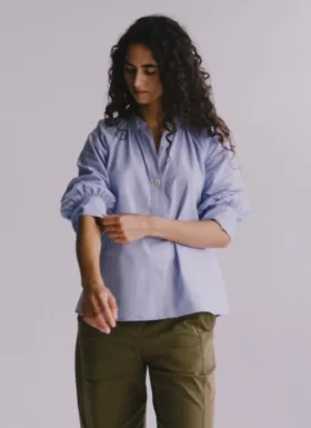 Chemise ample en coton Oxford Catrin