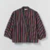 Chemise cache-cœur en coton rayé Pantry