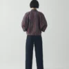 Chemise cache-cœur en coton rayé Pantry