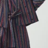 Chemise cache-cœur en coton rayé Pantry