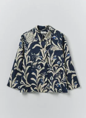Chemise carrée à imprimé vaisselle