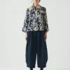 Chemise carrée à imprimé vaisselle