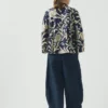 Chemise carrée à imprimé vaisselle
