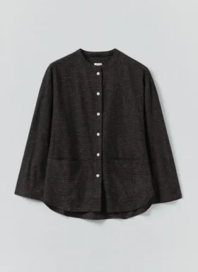 Chemise à carreaux en coton et cachemire