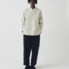 Chemise à col grand-père à rayures
