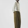 Chemise en coton brodée au point de croix