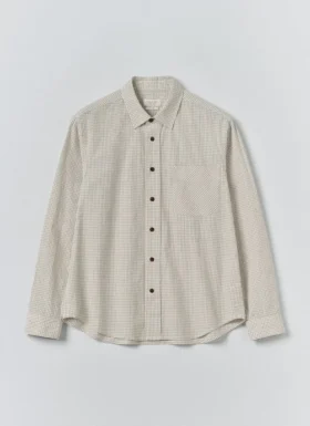 Chemise en coton à carreaux inversés
