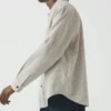 Chemise en coton à carreaux inversés
