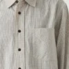 Chemise en coton à carreaux inversés