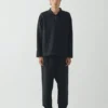 Chemise en coton et lin à enfiler