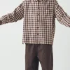 Chemise en coton et lin vichy